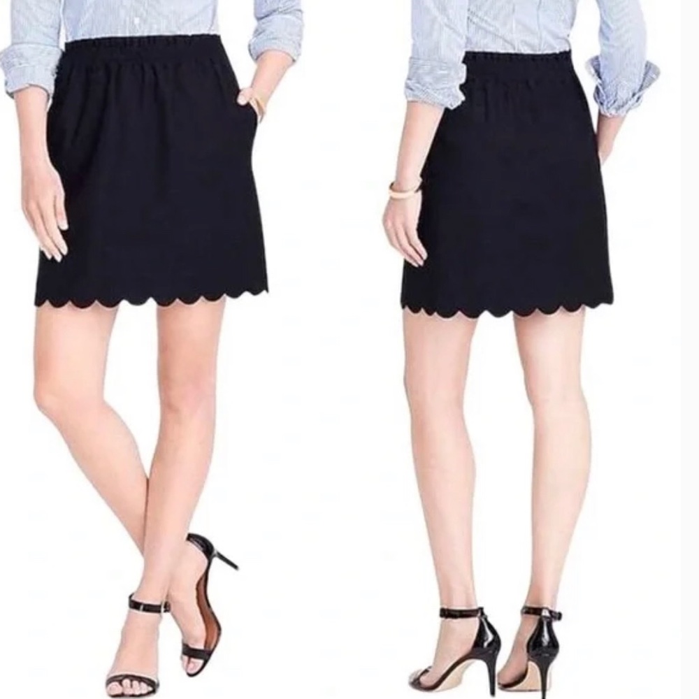 J Crew Scalloped Skirt